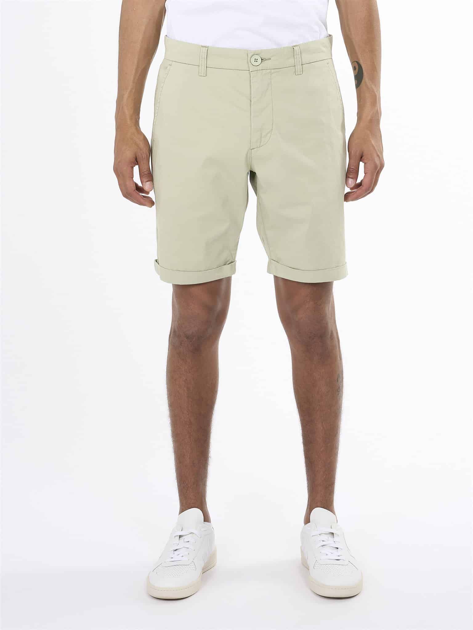 Regular chino poplin shorts