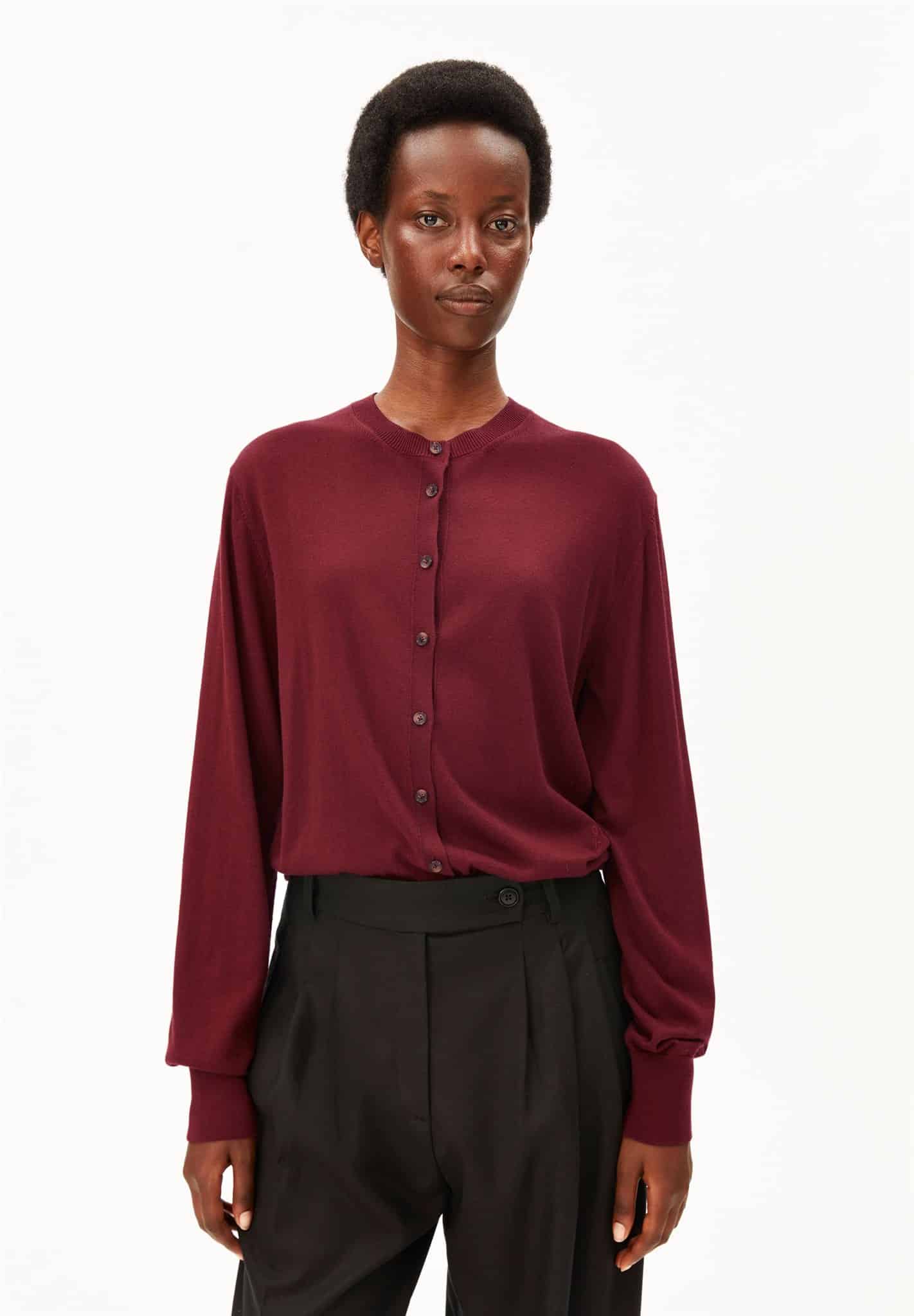 Fine knit cardigan