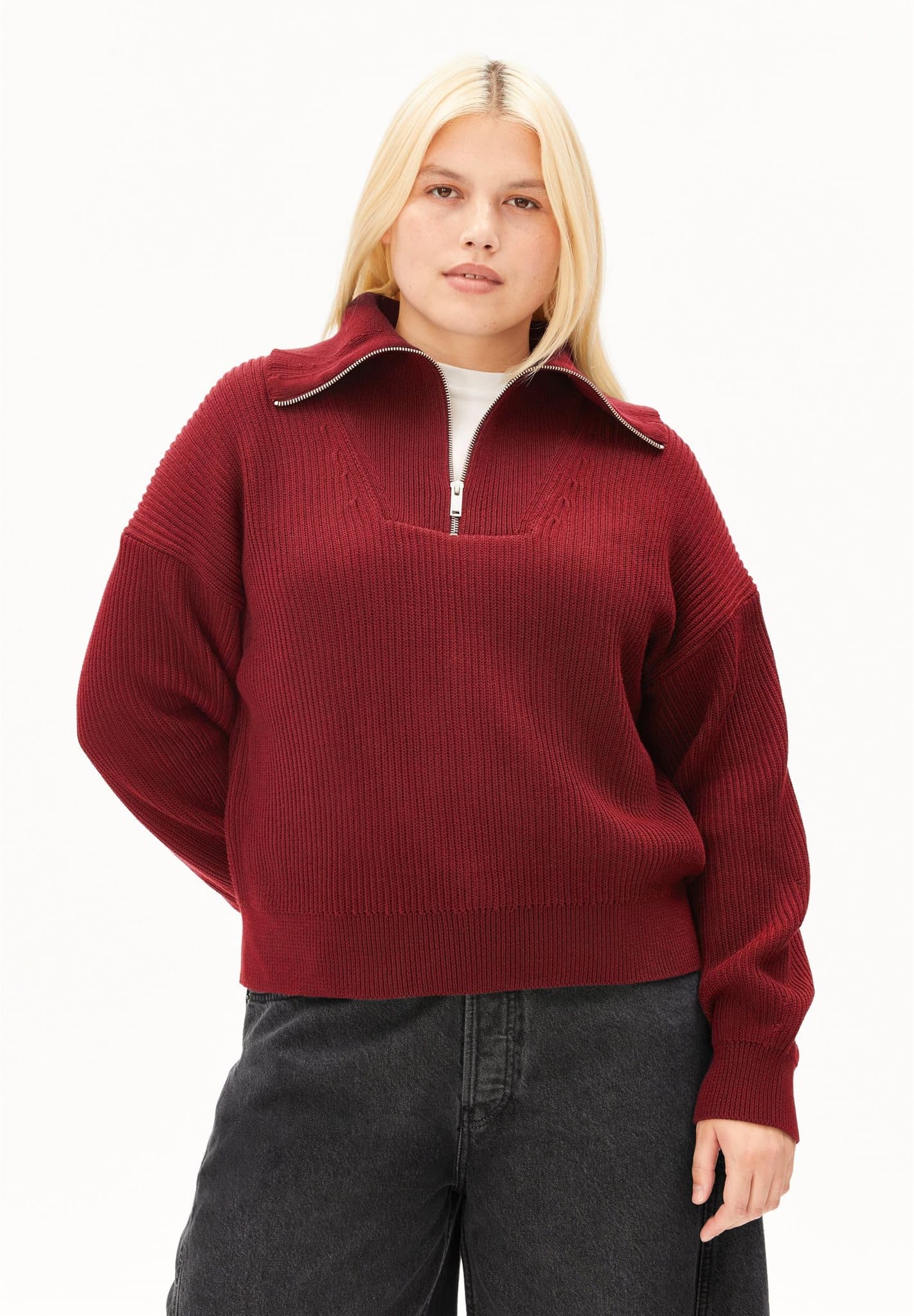 Vanisé rib knit troyer