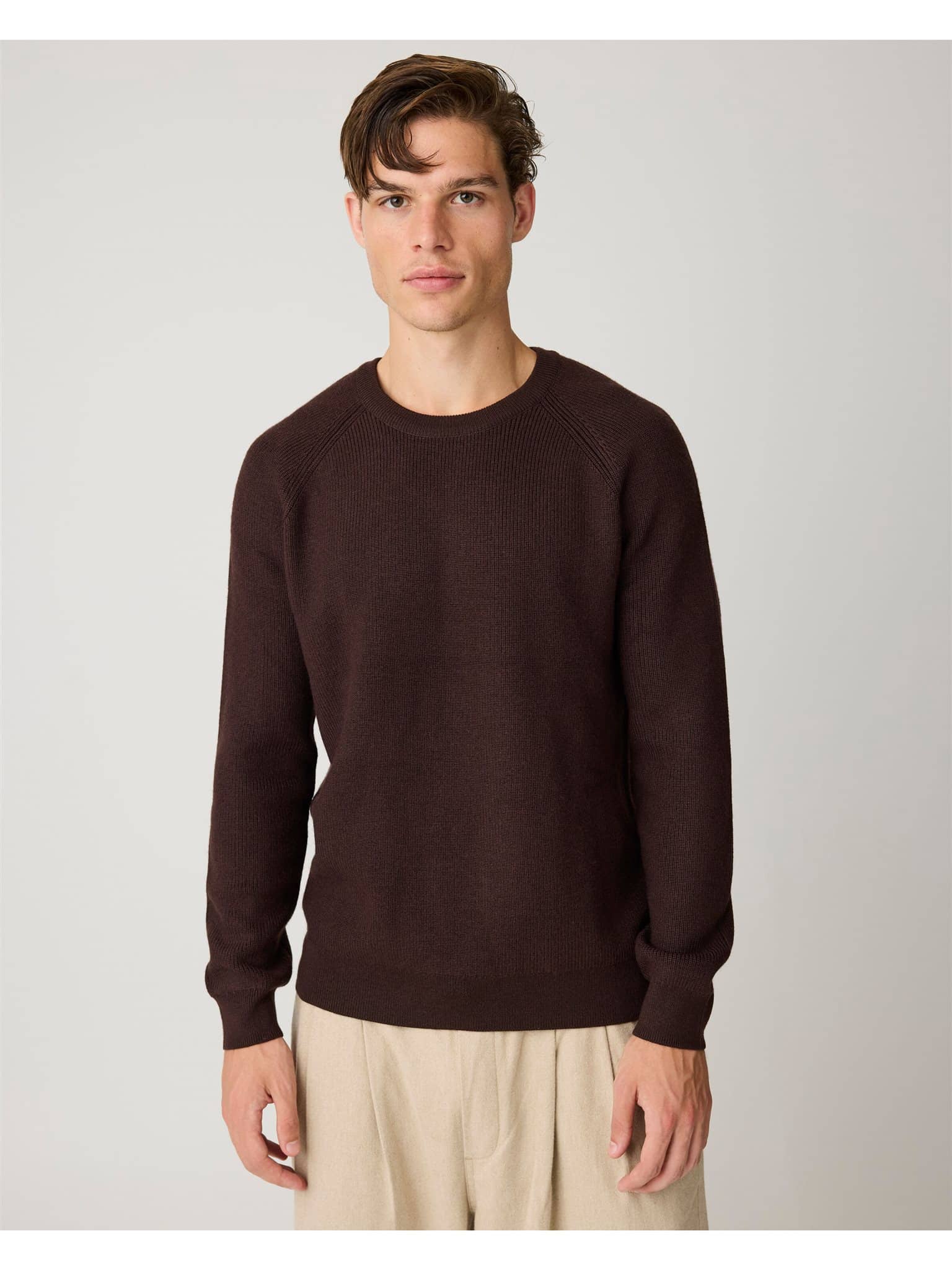 Merino crew neck sweater
